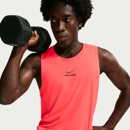 Nike Pro Men's Dri-FIT Training Tank – Laser Crimson/Black