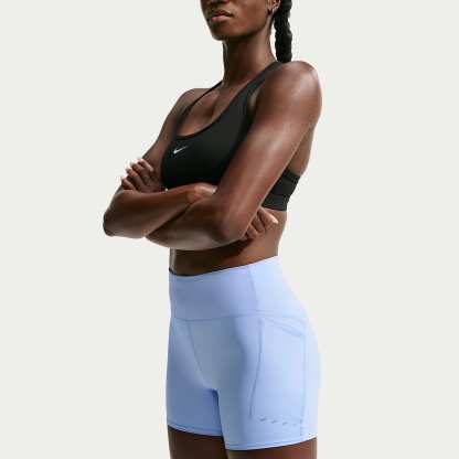 Nike Swift Women's High-Waisted 10cm (approx.) Tight Running Shorts with Pockets – Aluminium