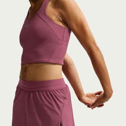Nike Swift Women's Dri-FIT Mid-Rise 2-in-1 Running Shorts – Pink Smoke/Mystic Dates