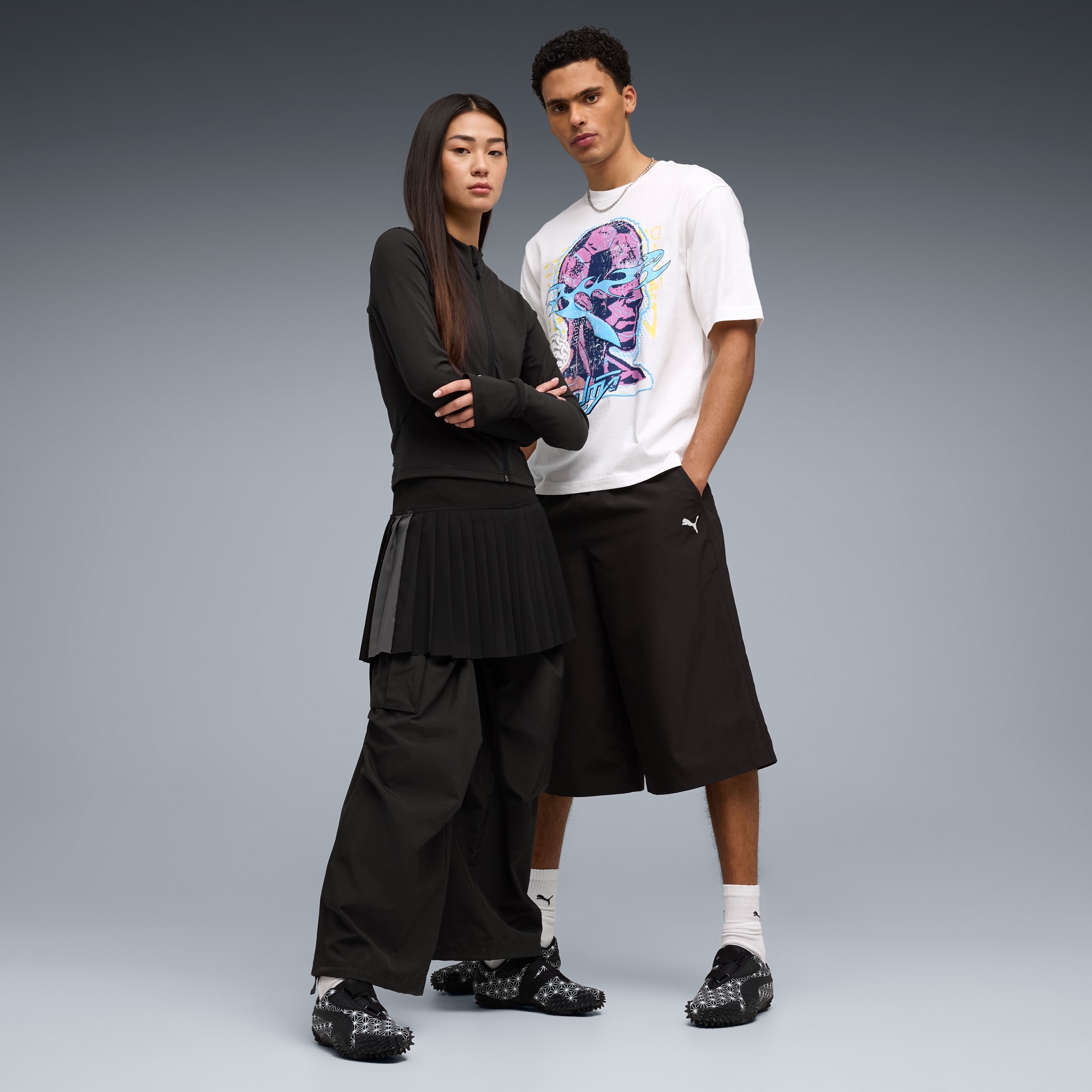 Mostro Sashiko Sneakers Unisex – PUMA Black-PUMA White