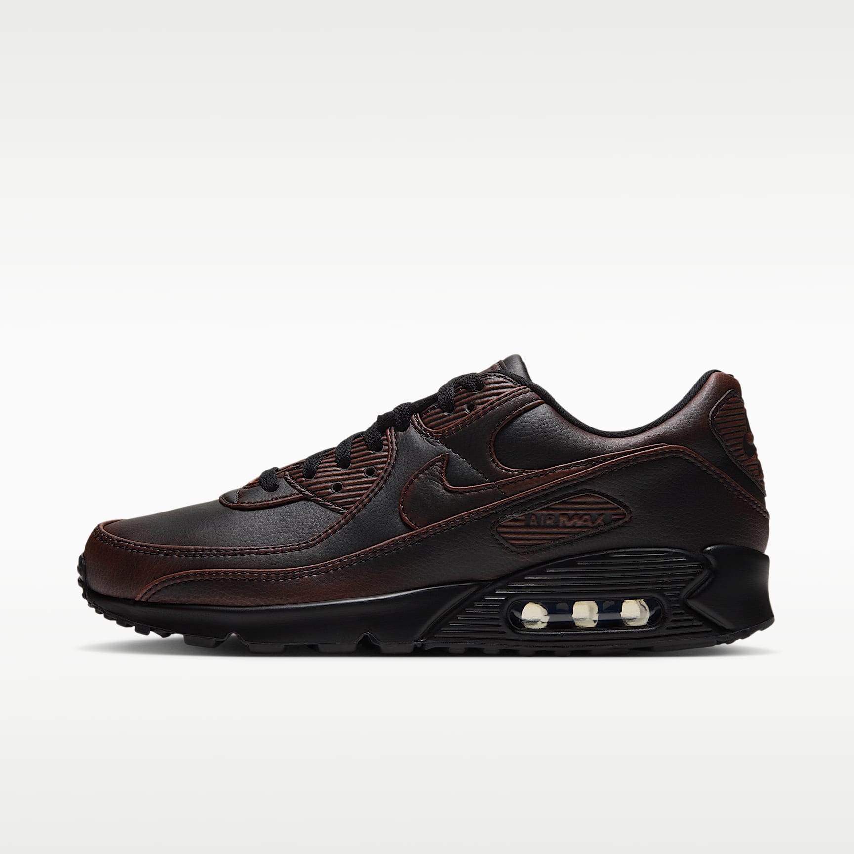 Nike Air Max 90 Premium Men's Shoes – Black/Cinnamon/Black