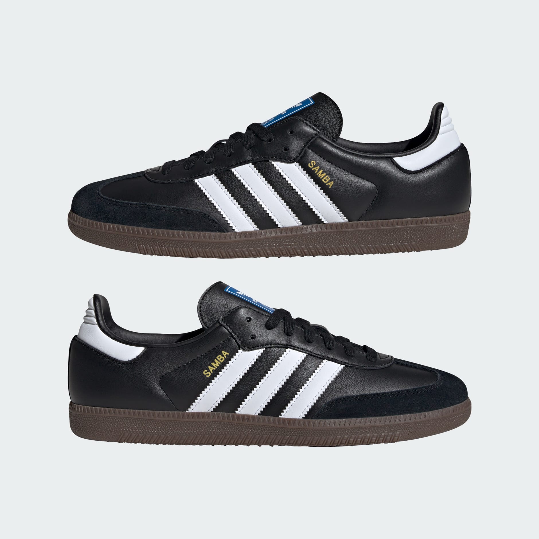 Samba OG Shoes - Core Black / Cloud White / Gum - view 8