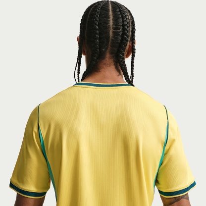 Brazil National Team 2026 Stadium Home Men's Nike Dri-FIT Football Shirt – Canary/Light Menta/Geode Teal