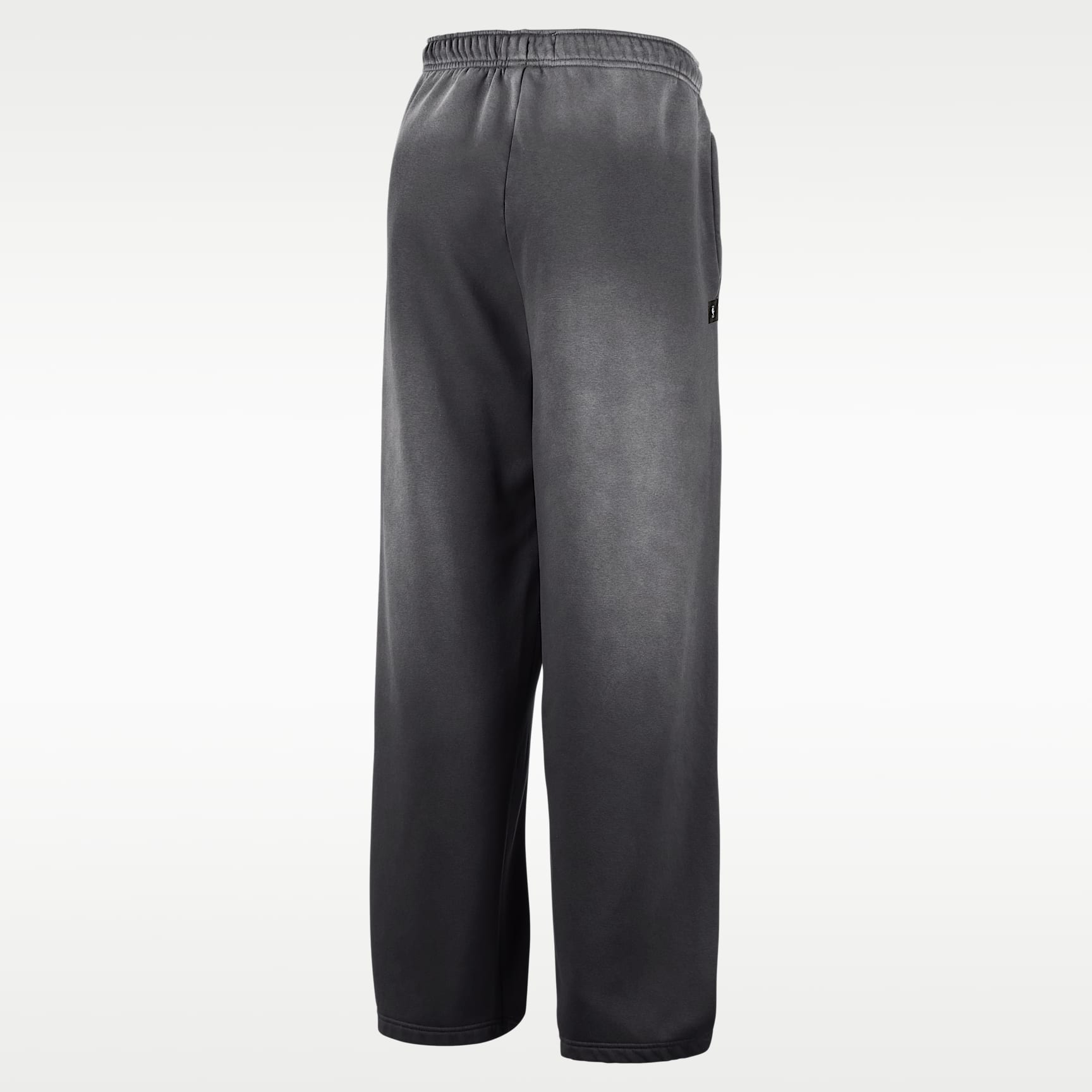 Chicago Bulls Standard Issue Nike Men's Fleece Open-Hem Basketball Trousers – Dark Charcoal/White