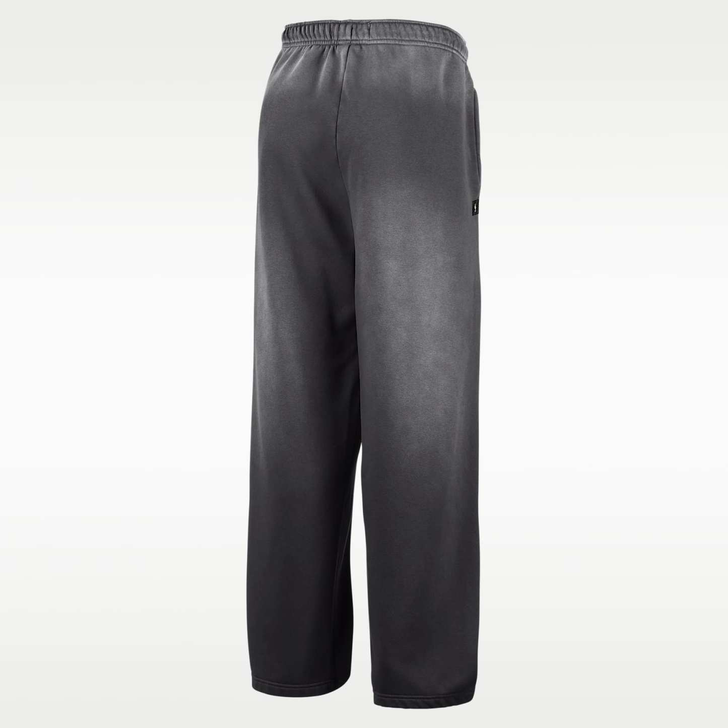 Chicago Bulls Standard Issue Nike Men's Fleece Open-Hem Basketball Trousers – Dark Charcoal/White
