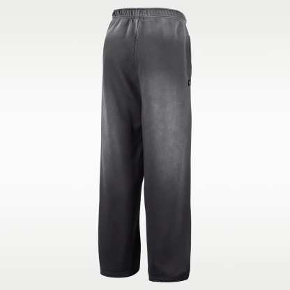 Chicago Bulls Standard Issue Nike Men's Fleece Open-Hem Basketball Trousers – Dark Charcoal/White