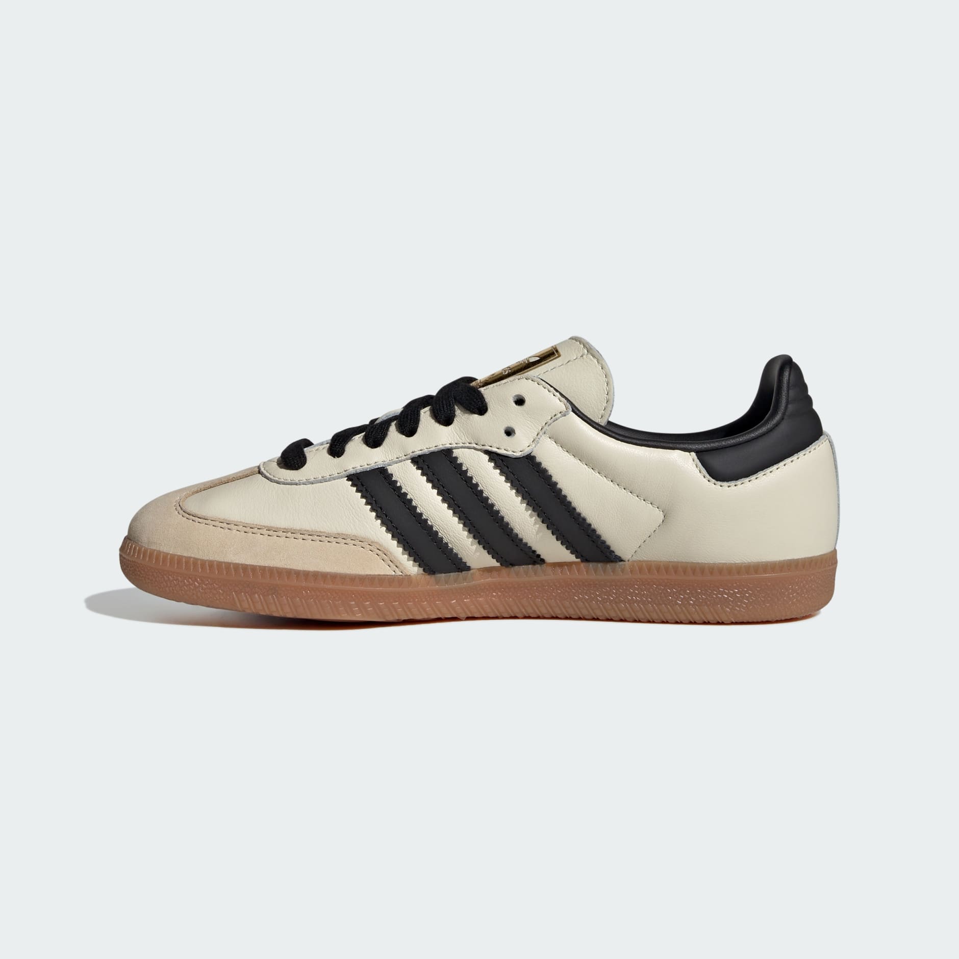 Samba OG Shoes - Cream White / Core Black / Sand Strata - view 6