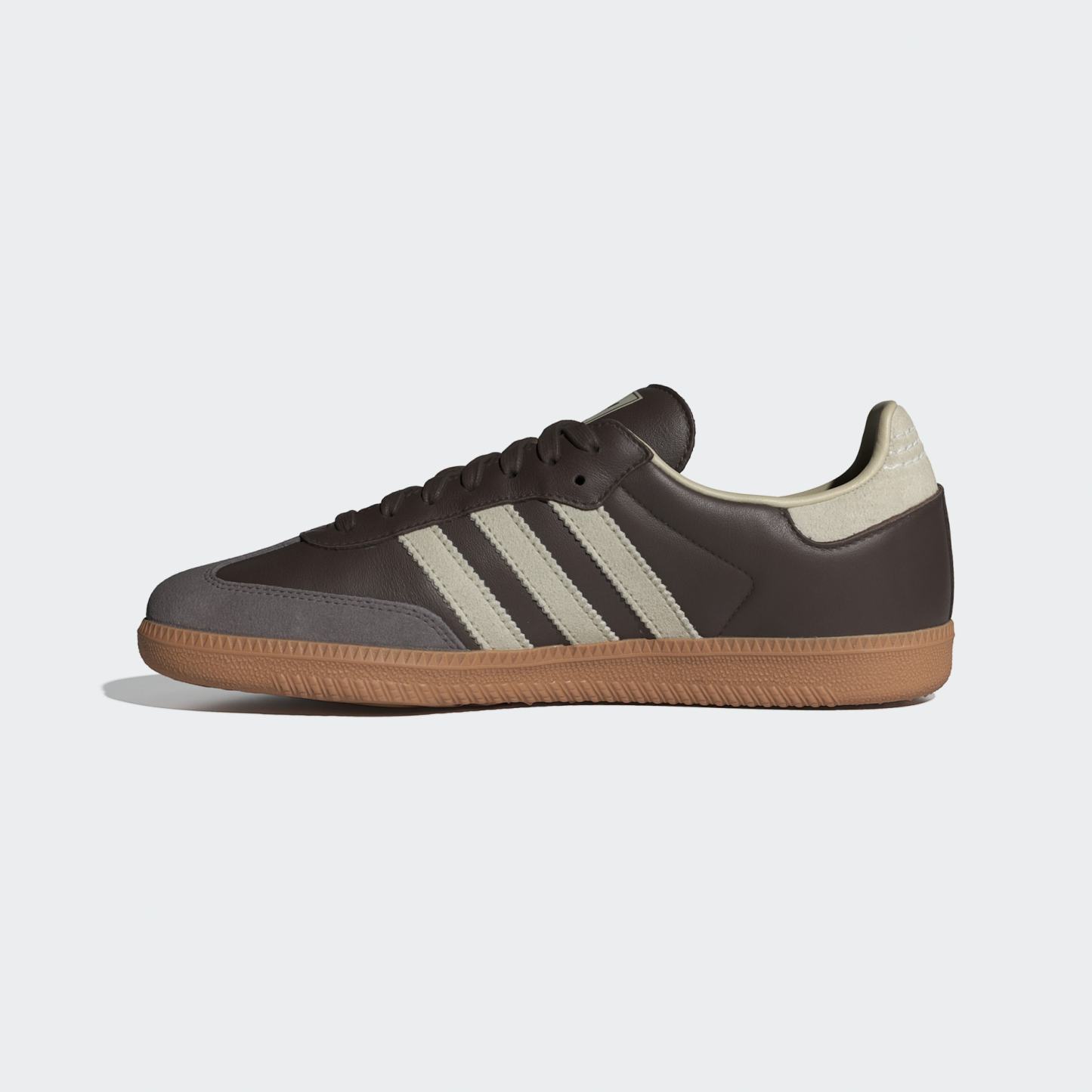 Samba OG Shoes - Brown / Putty Grey / Gold Metallic - view 7