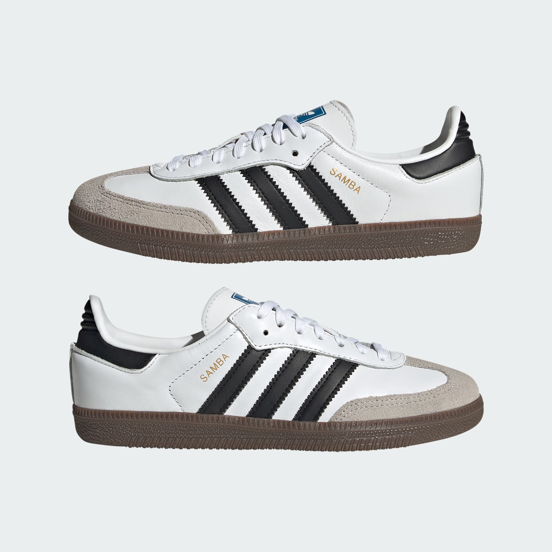 Samba OG Shoes Kids - Cloud White / Core Black / Gum - view 7