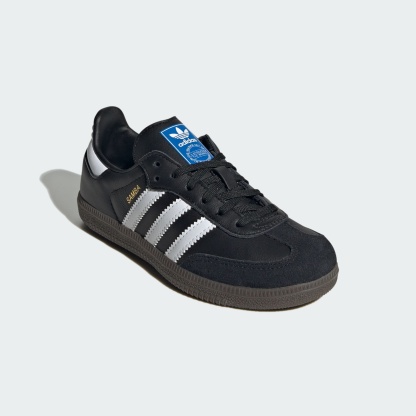 Samba OG Shoes Kids - Core Black / Cloud White / Gum - view 4