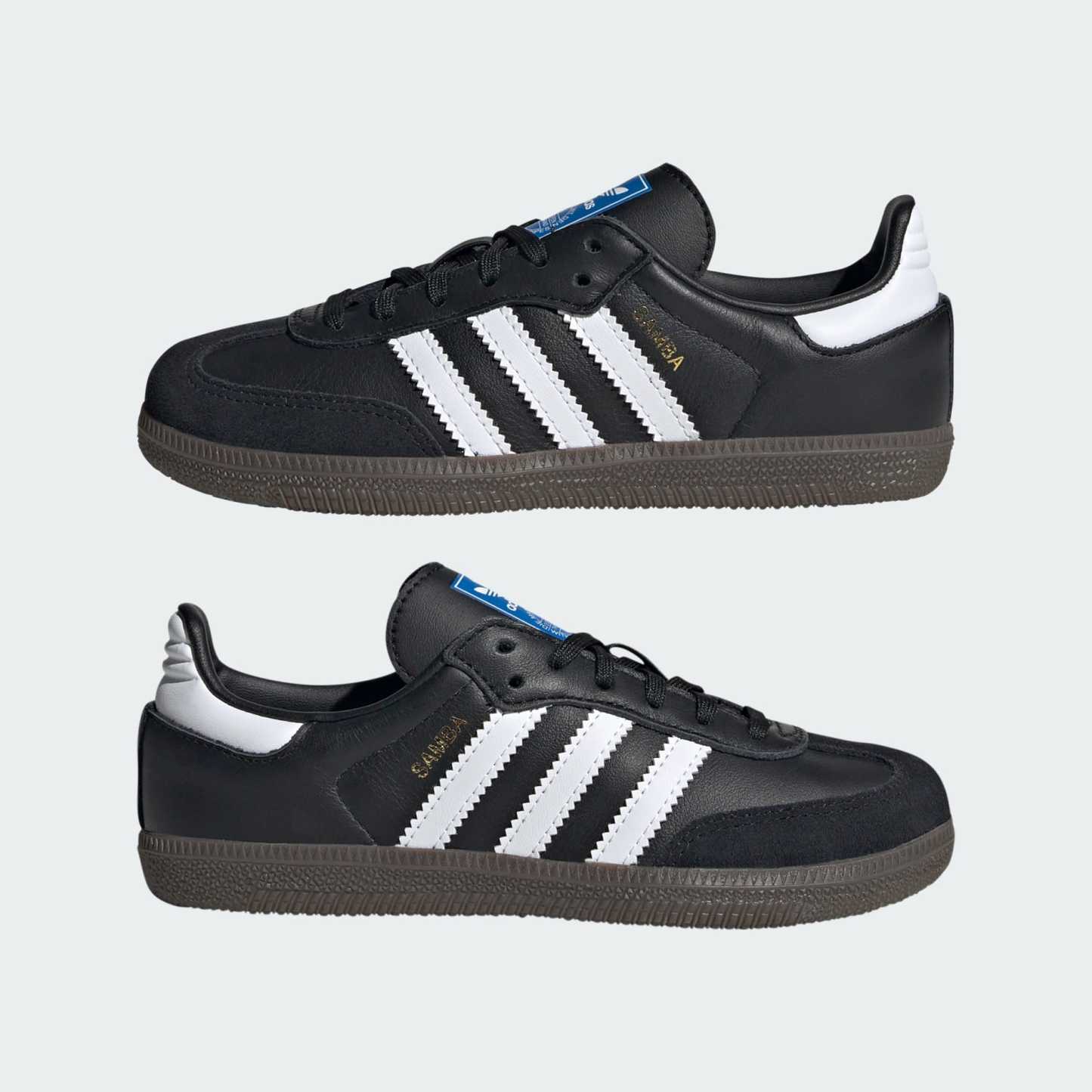 Samba OG Shoes Kids - Core Black / Cloud White / Gum - view 7