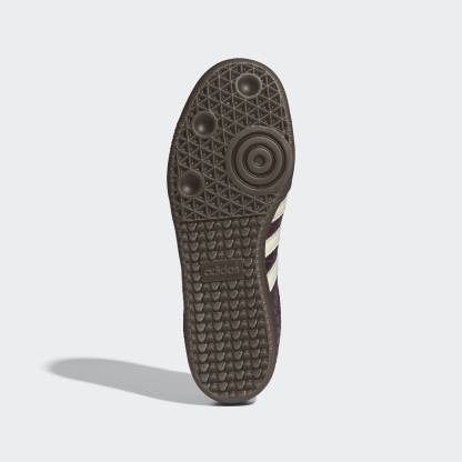 Samba OG Snake Print Shoes - Maroon / Cream White / Gold Metallic - view 3
