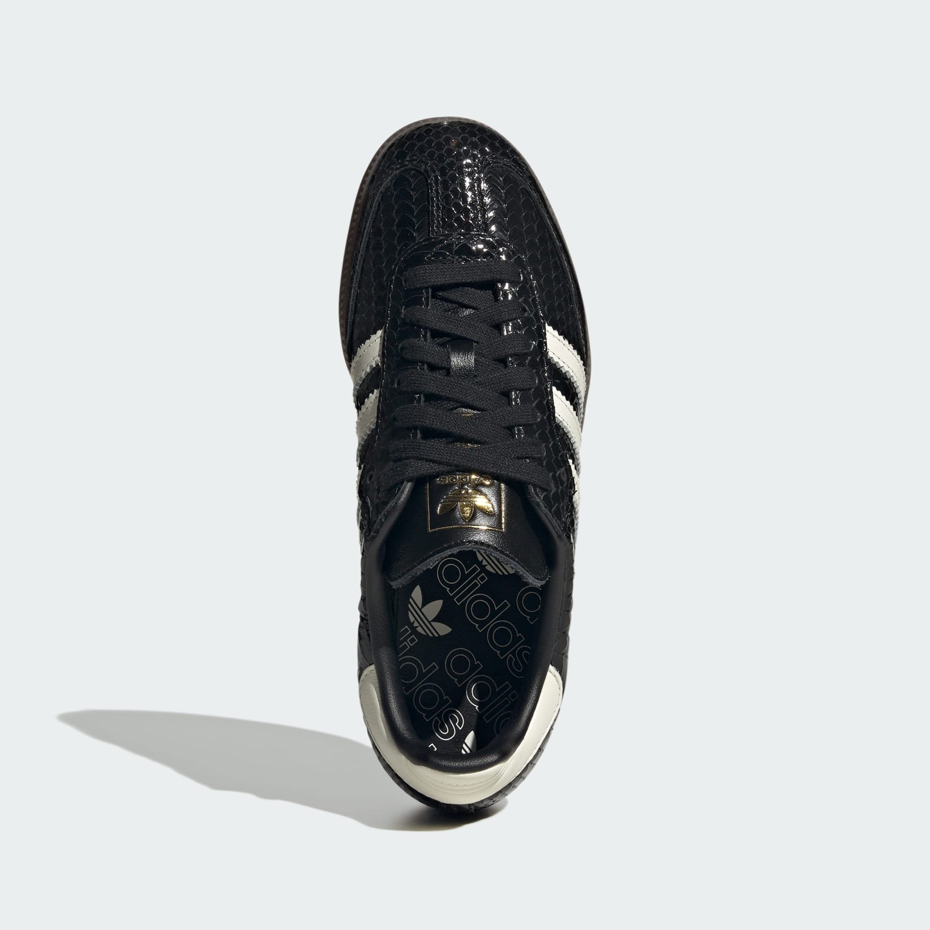 SAMBA SHOES - METALLIC BLACK / Off White / Gum - view 2