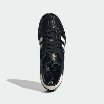 SAMBA SHOES - METALLIC BLACK / Off White / Gum - view 2