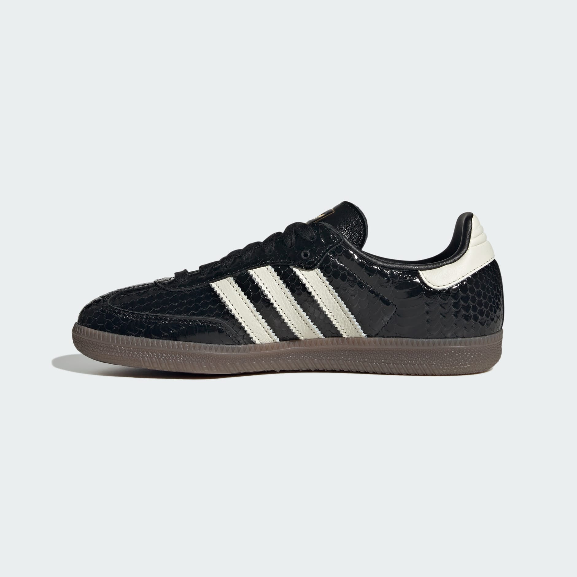 SAMBA SHOES - METALLIC BLACK / Off White / Gum - view 6