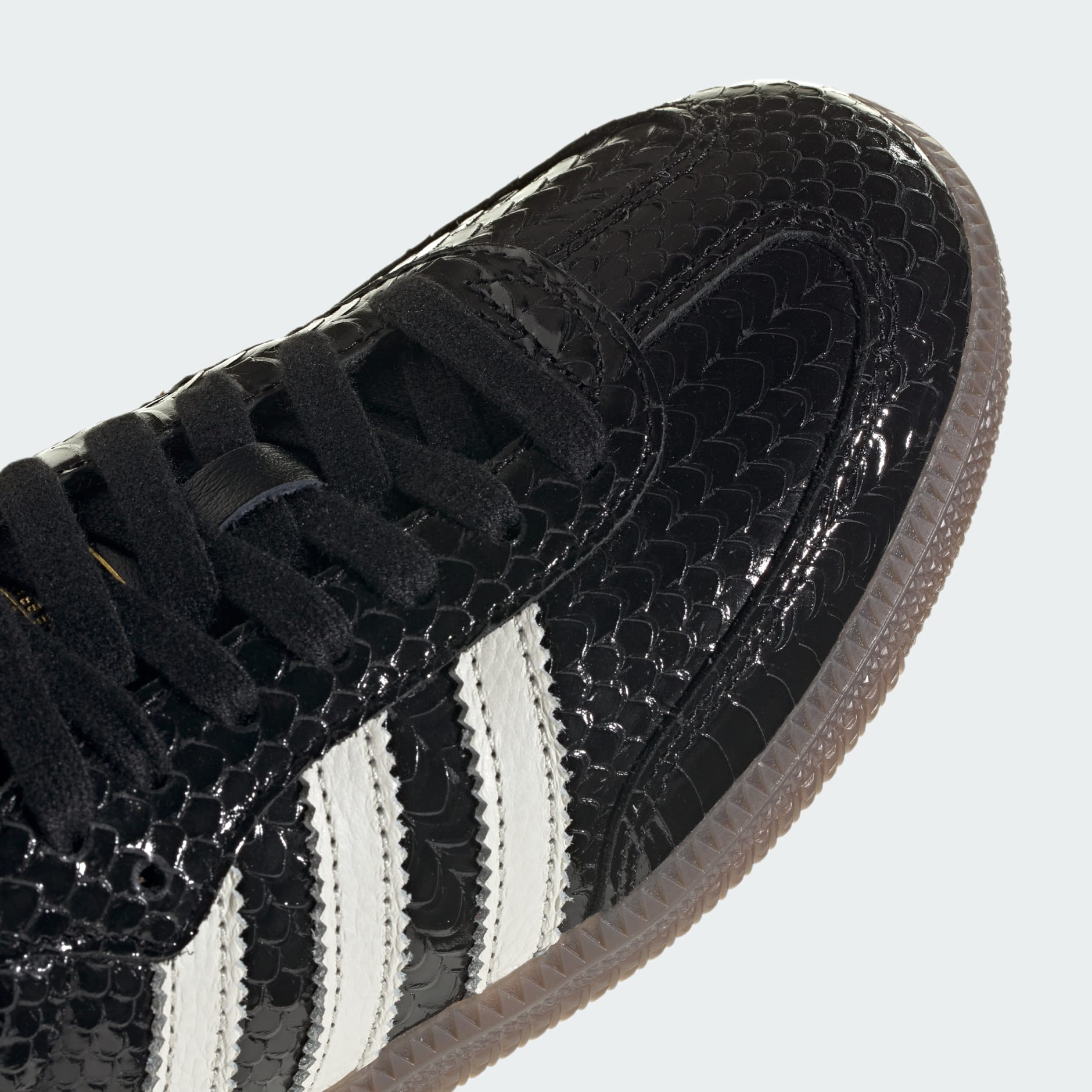 SAMBA SHOES - METALLIC BLACK / Off White / Gum - view 9