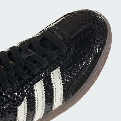 SAMBA SHOES - METALLIC BLACK / Off White / Gum - view 9