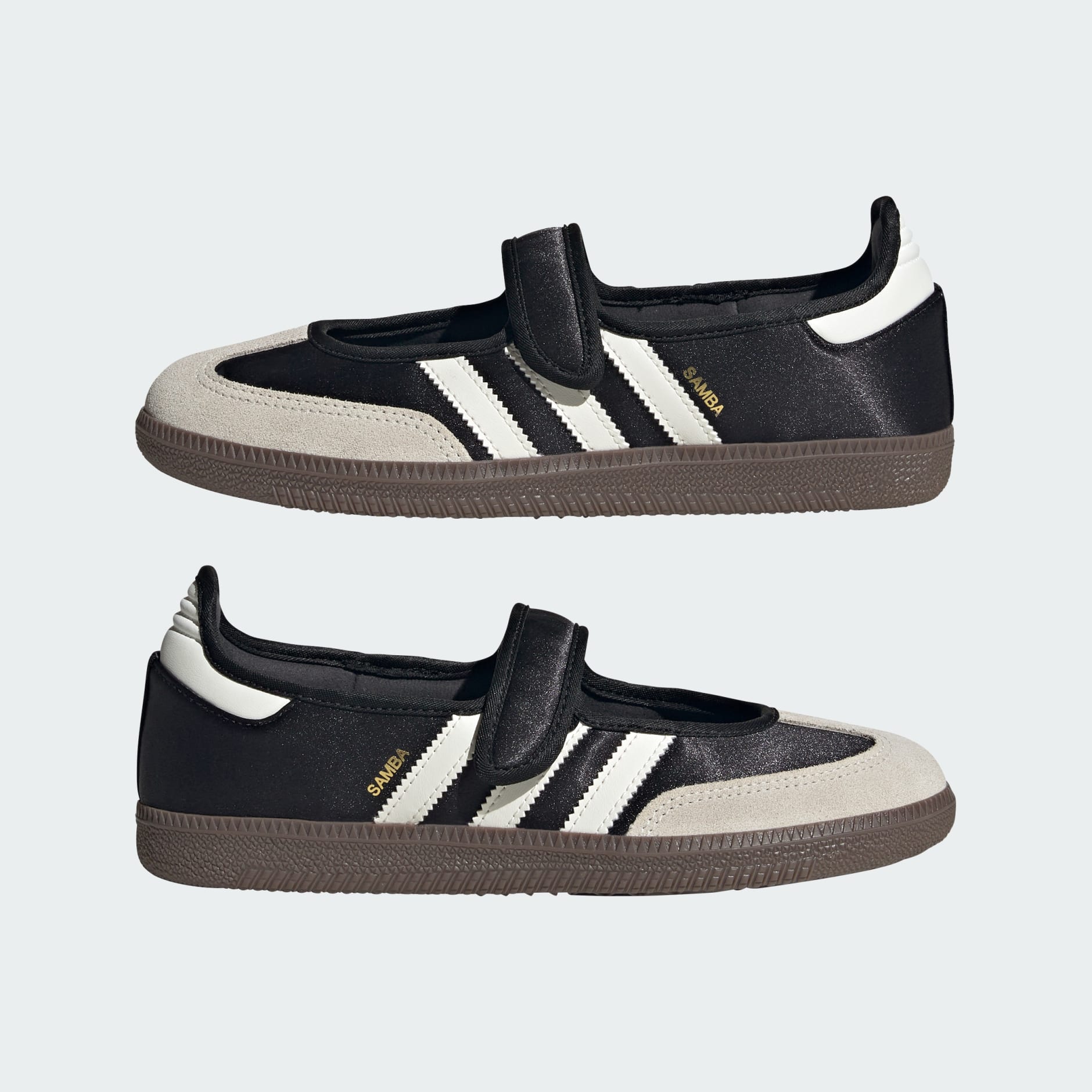 Samba Jane Shoes - Core Black / Off White / Gold Metallic - view 7