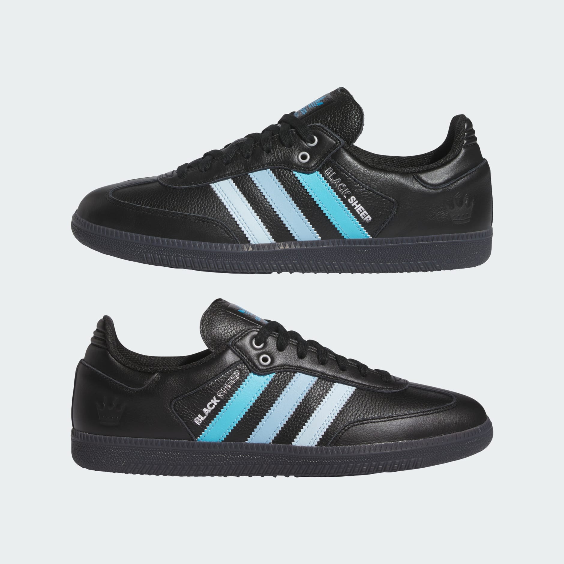 CLTFC x Black Sheep Samba ADV Shoes - Core Black / Cloud White / Ice Blue - view 7