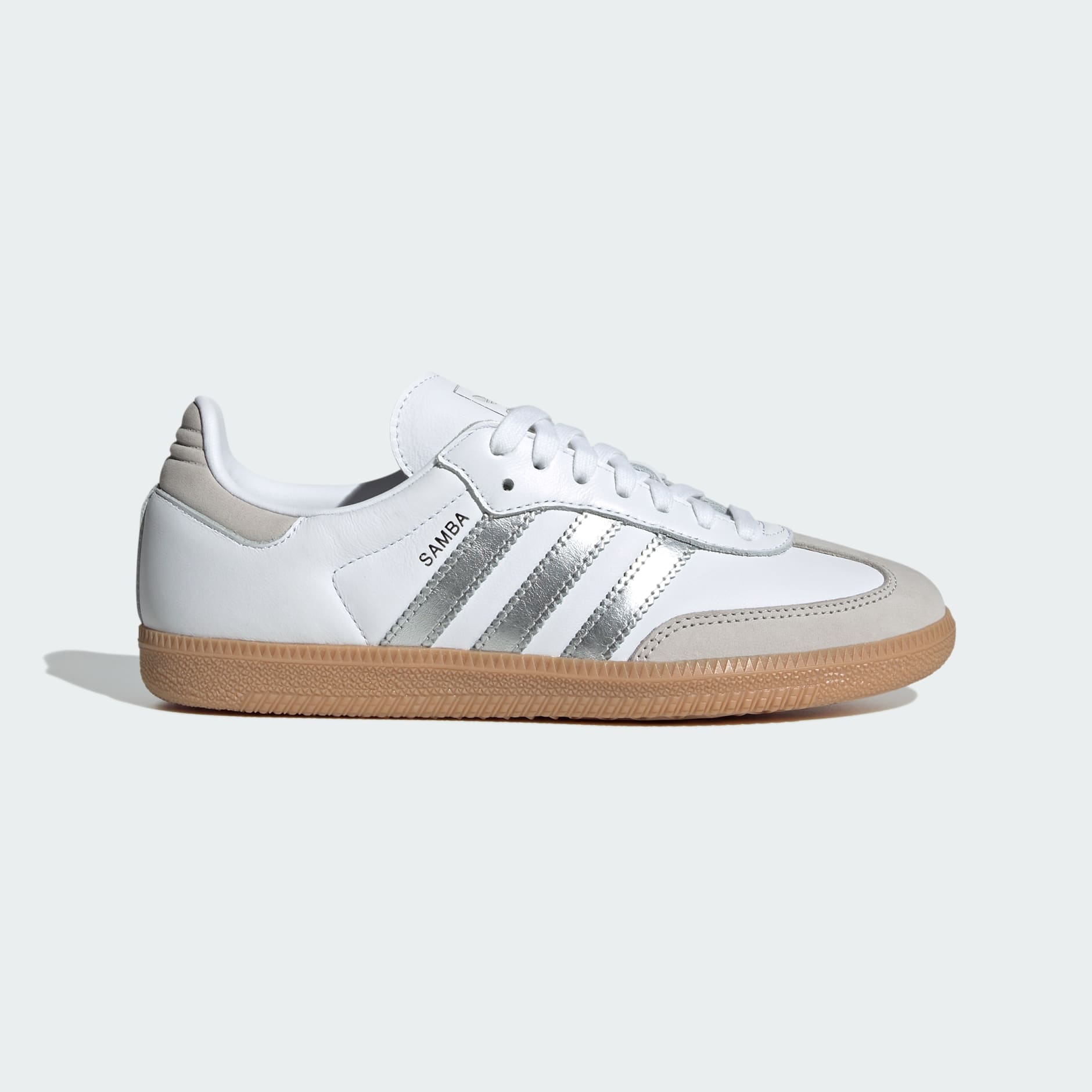 Samba OG Shoes - Cloud White / Silver Metallic / Grey One - view 1