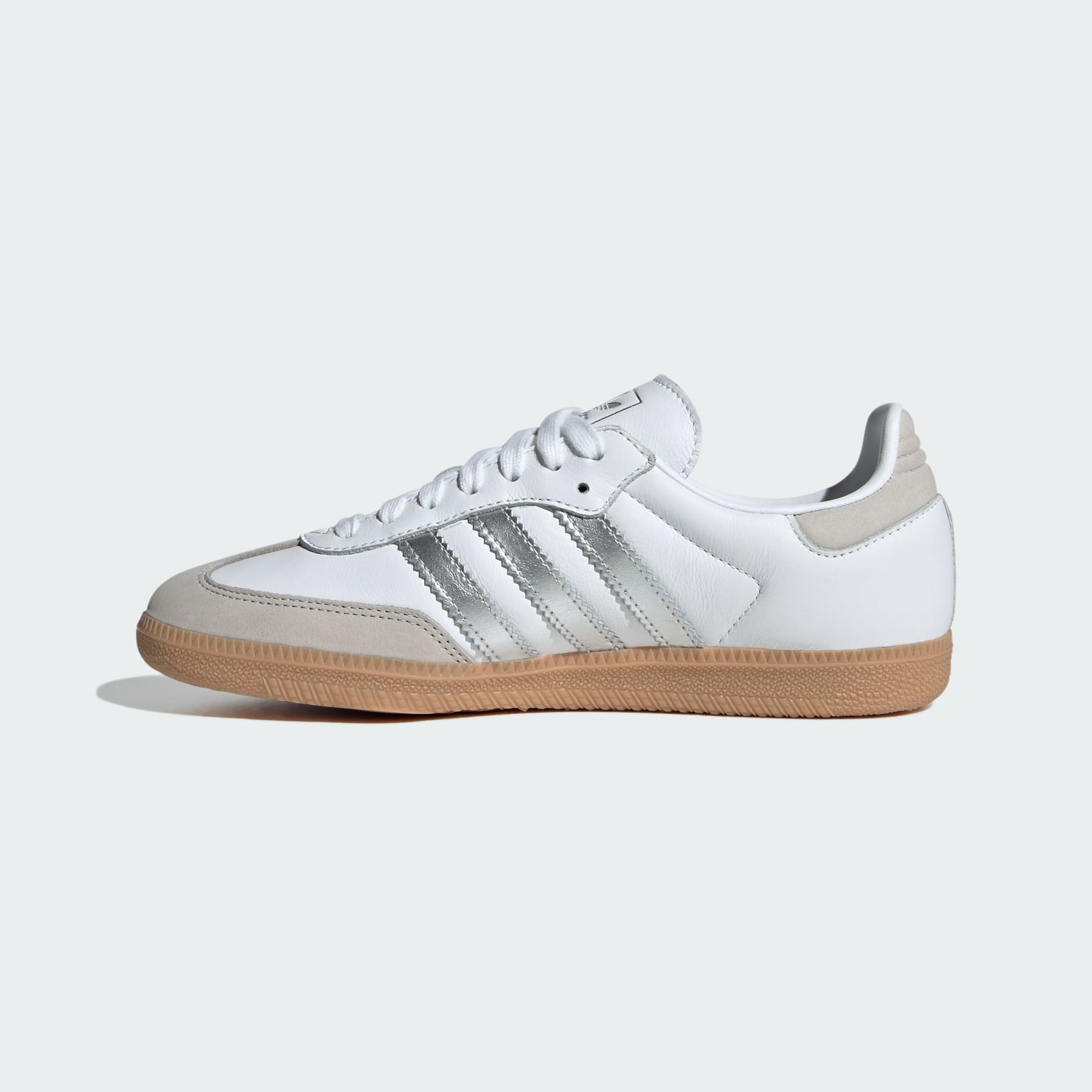 Samba OG Shoes - Cloud White / Silver Metallic / Grey One - view 6