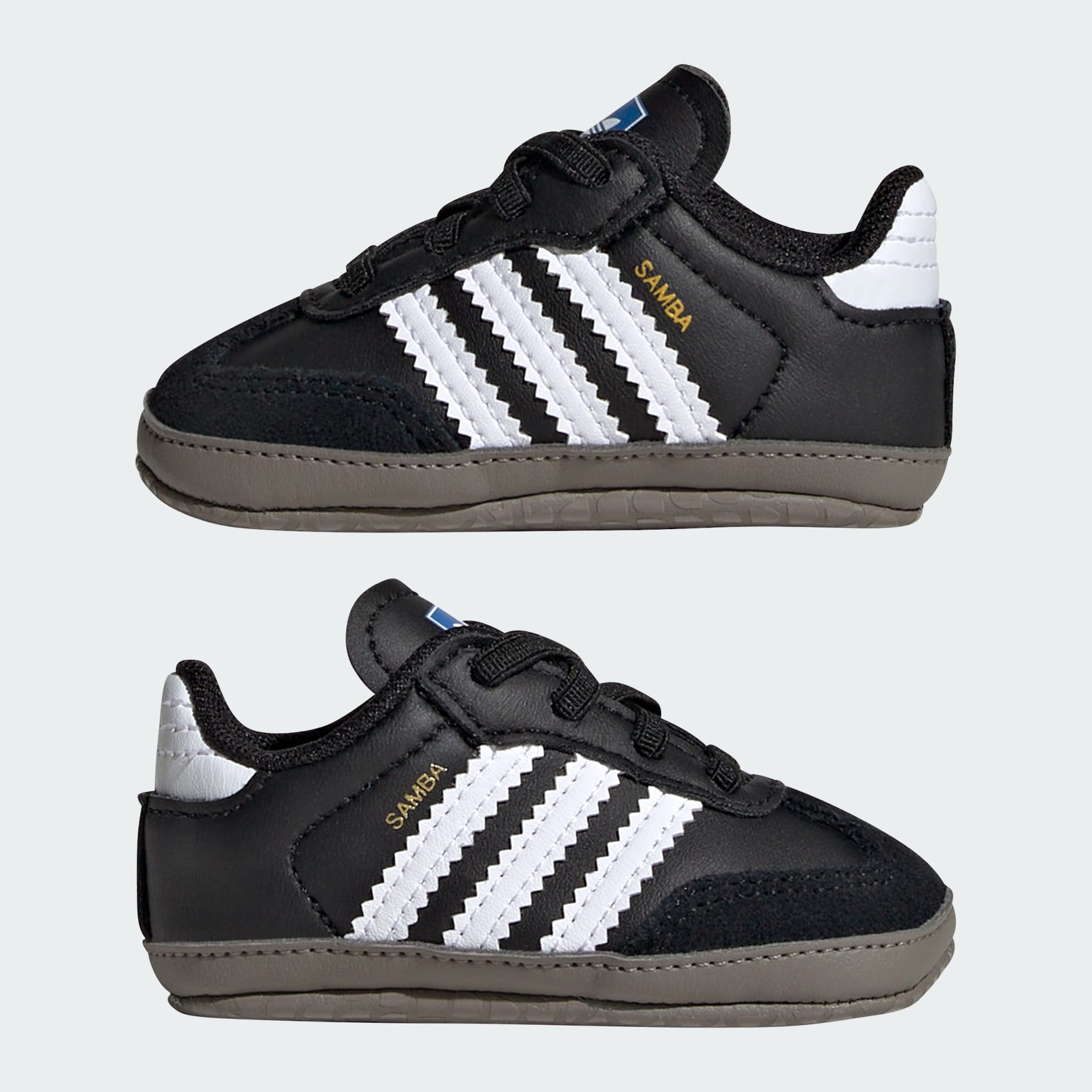 Samba Shoes Kids - Core Black / Cloud White / Blue Bird - view 7