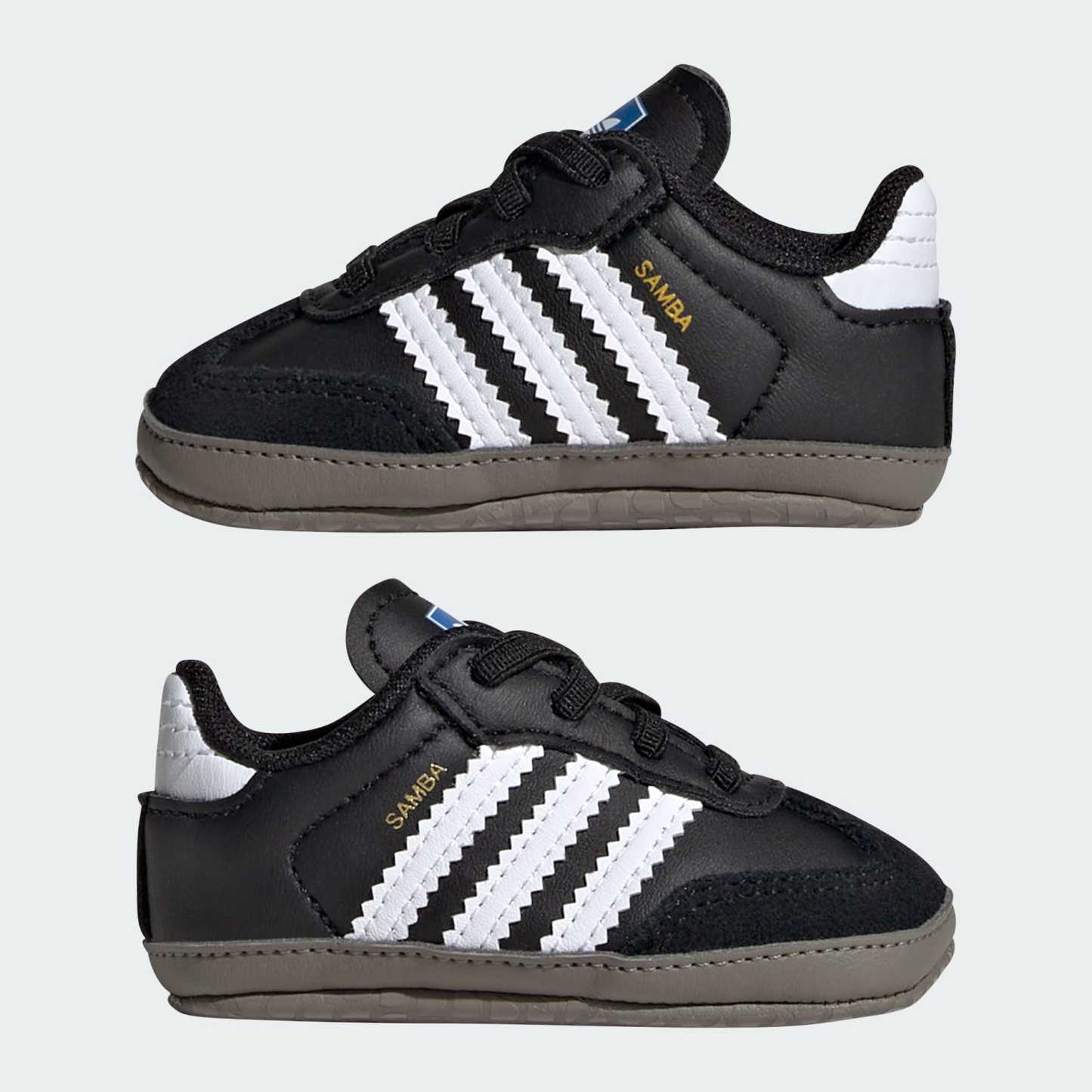 Samba Shoes Kids - Core Black / Cloud White / Blue Bird - view 7