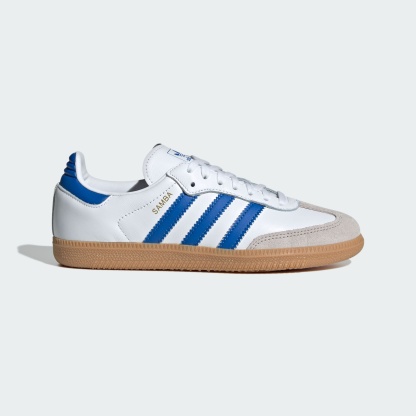Samba OG Shoes - Cloud White / Blue / Gum - view 1