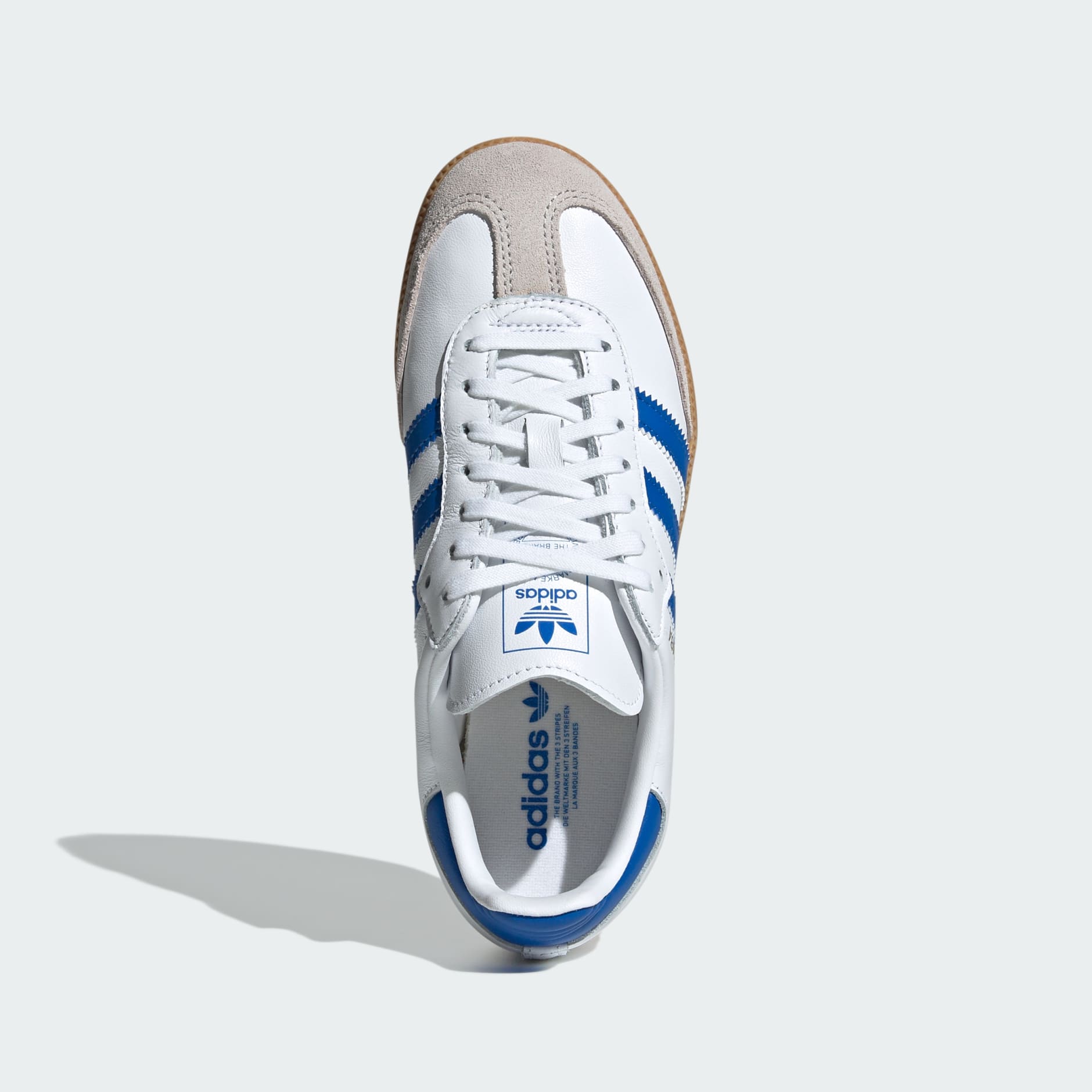 Samba OG Shoes - Cloud White / Blue / Gum - view 2