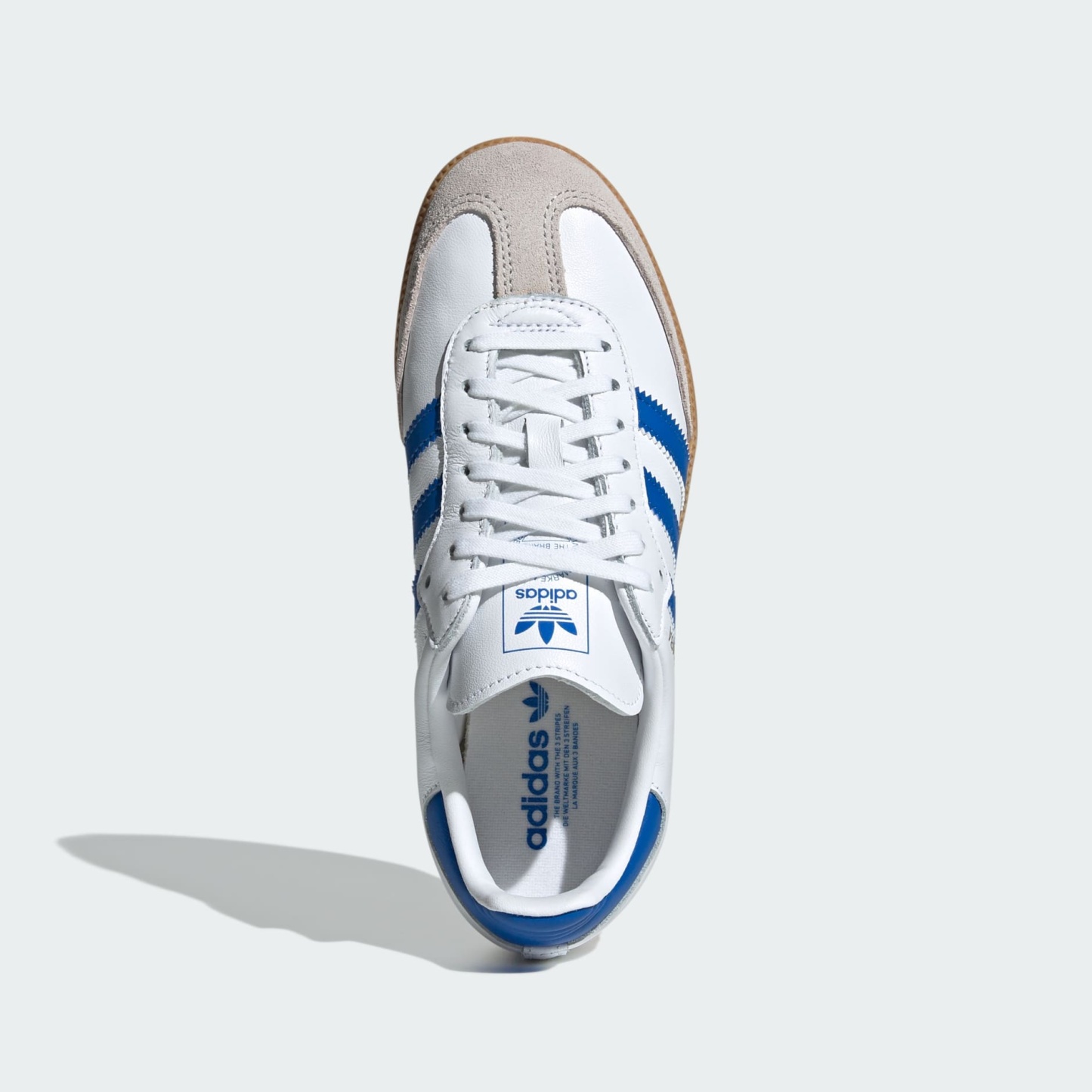 Samba OG Shoes - Cloud White / Blue / Gum - view 2