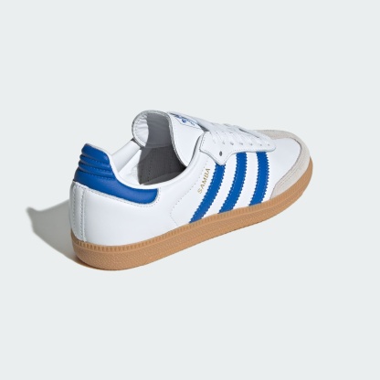 Samba OG Shoes - Cloud White / Blue / Gum - view 5