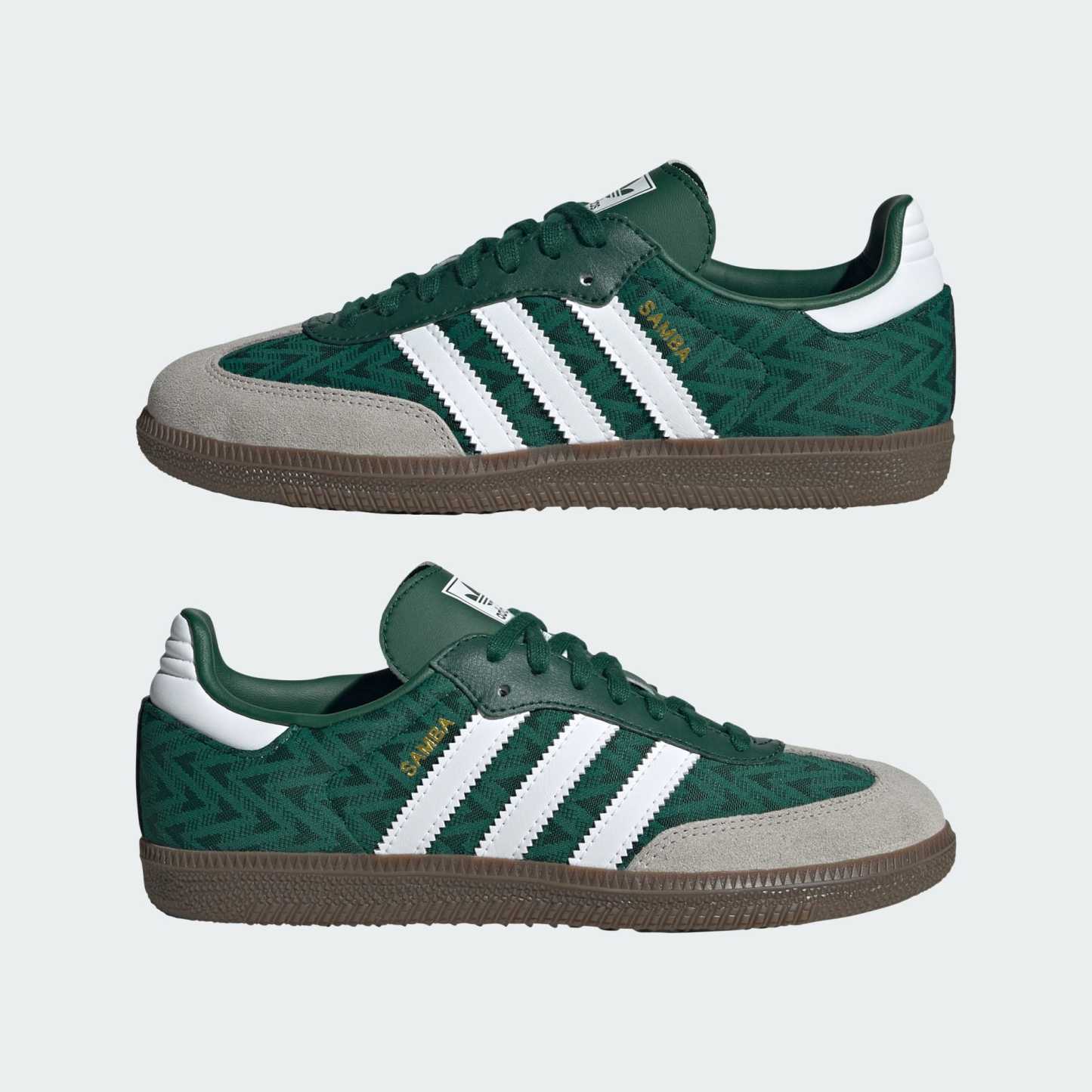 SAMBA OG SHOES - Collegiate Green / Cloud White / Gum - view 7