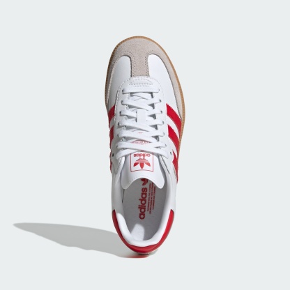 Samba OG Shoes - Cloud White / Better Scarlet / Gum - view 2