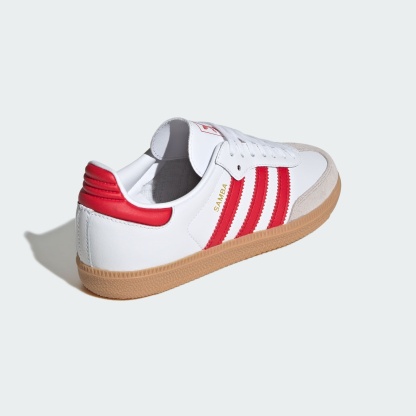 Samba OG Shoes - Cloud White / Better Scarlet / Gum - view 5