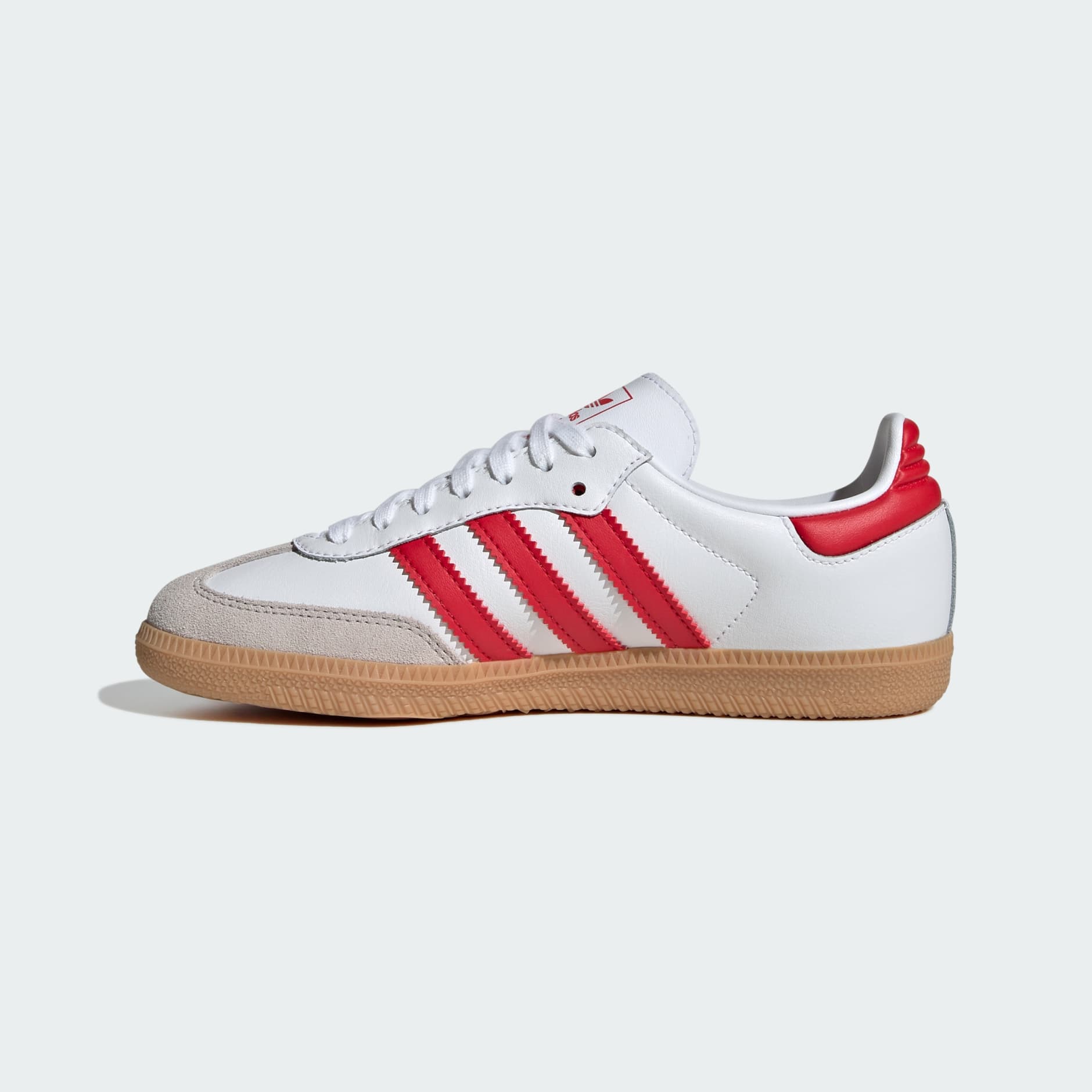 Samba OG Shoes - Cloud White / Better Scarlet / Gum - view 6