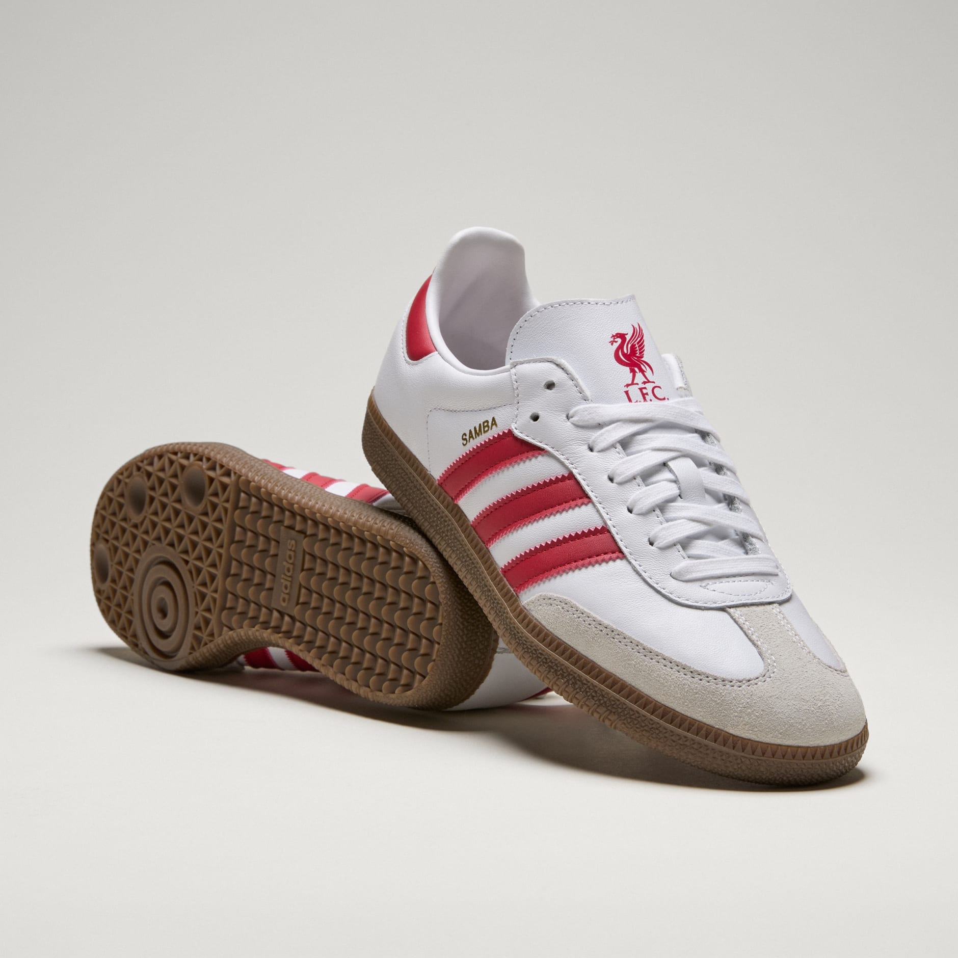 Samba Liverpool FC Shoes - Cloud White / Strawberry Red / Gum - view 1