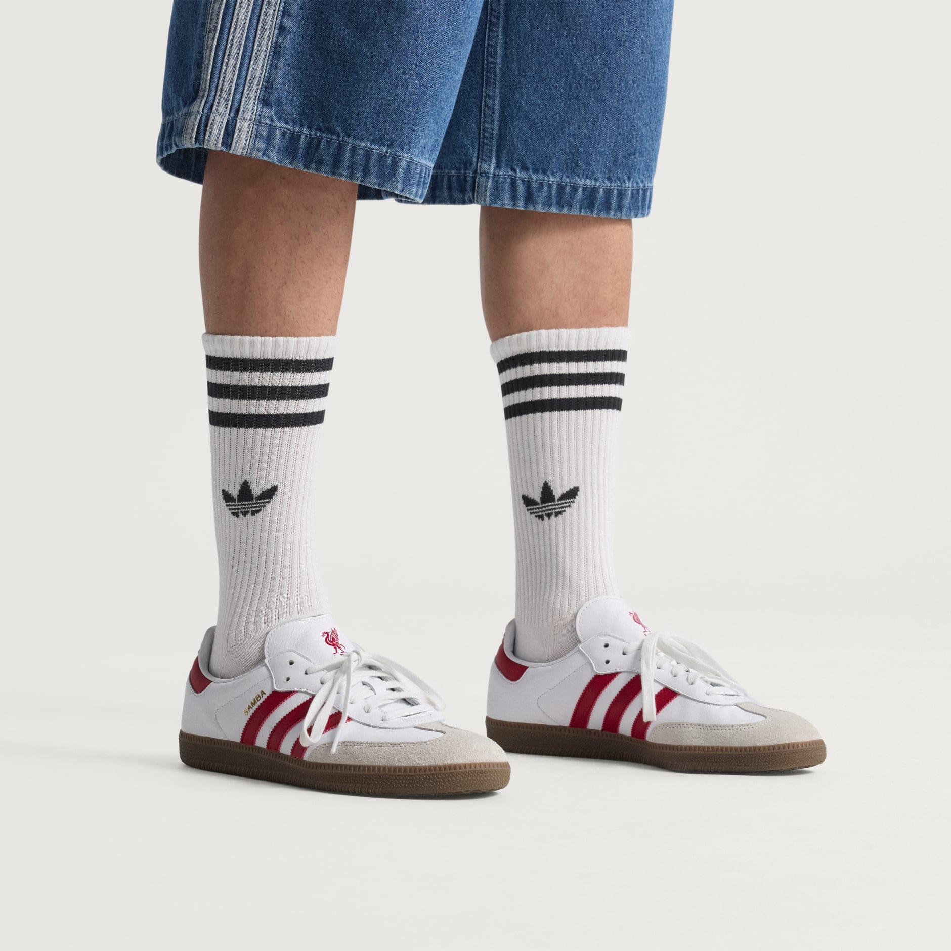 Samba Liverpool FC Shoes - Cloud White / Strawberry Red / Gum - view 2