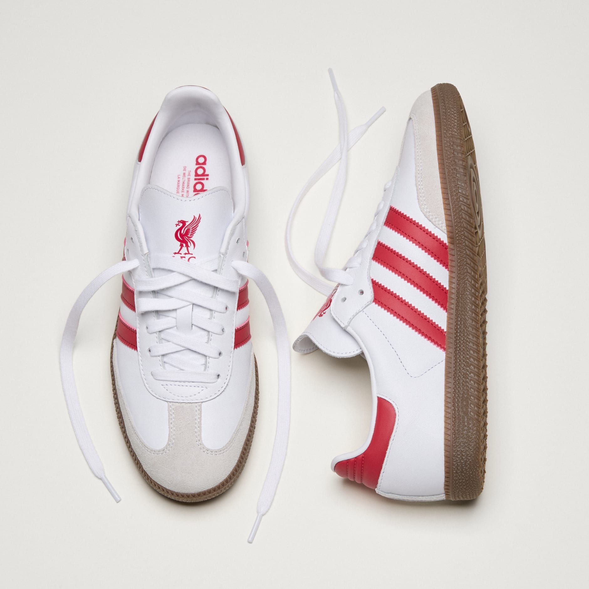 Samba Liverpool FC Shoes - Cloud White / Strawberry Red / Gum - view 4