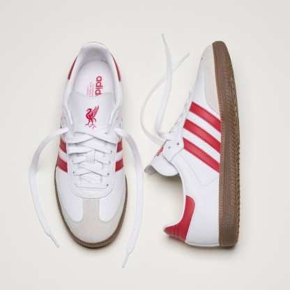 Samba Liverpool FC Shoes - Cloud White / Strawberry Red / Gum - view 4