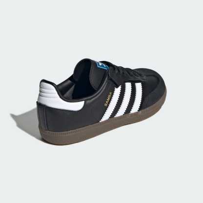 Samba OG Comfort Closure Elastic Lace Shoes Kids - Core Black / Cloud White / Gum - view 6
