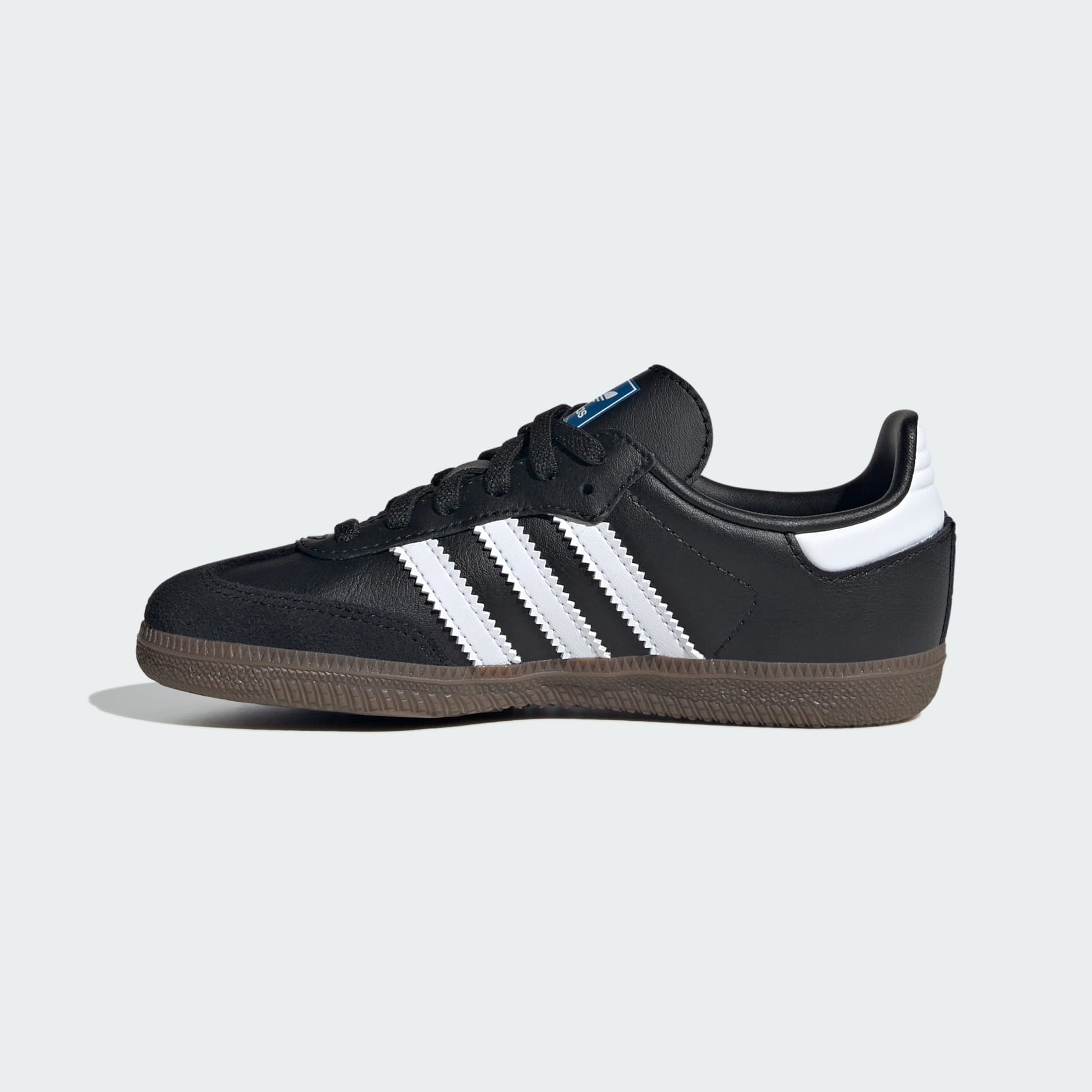 Samba OG Comfort Closure Elastic Lace Shoes Kids - Core Black / Cloud White / Gum - view 7