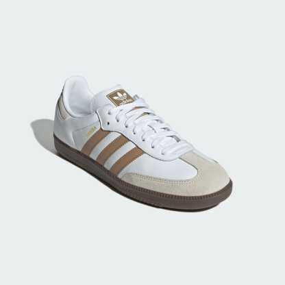 Samba OG Shoes - Cloud White / Cardboard / Gum - view 4