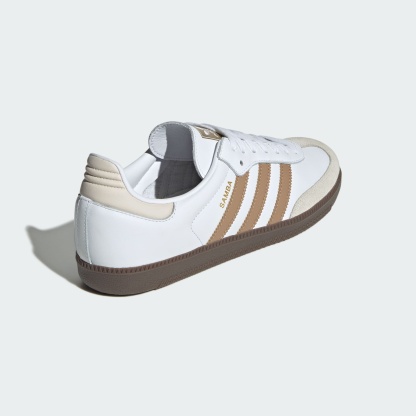 Samba OG Shoes - Cloud White / Cardboard / Gum - view 5