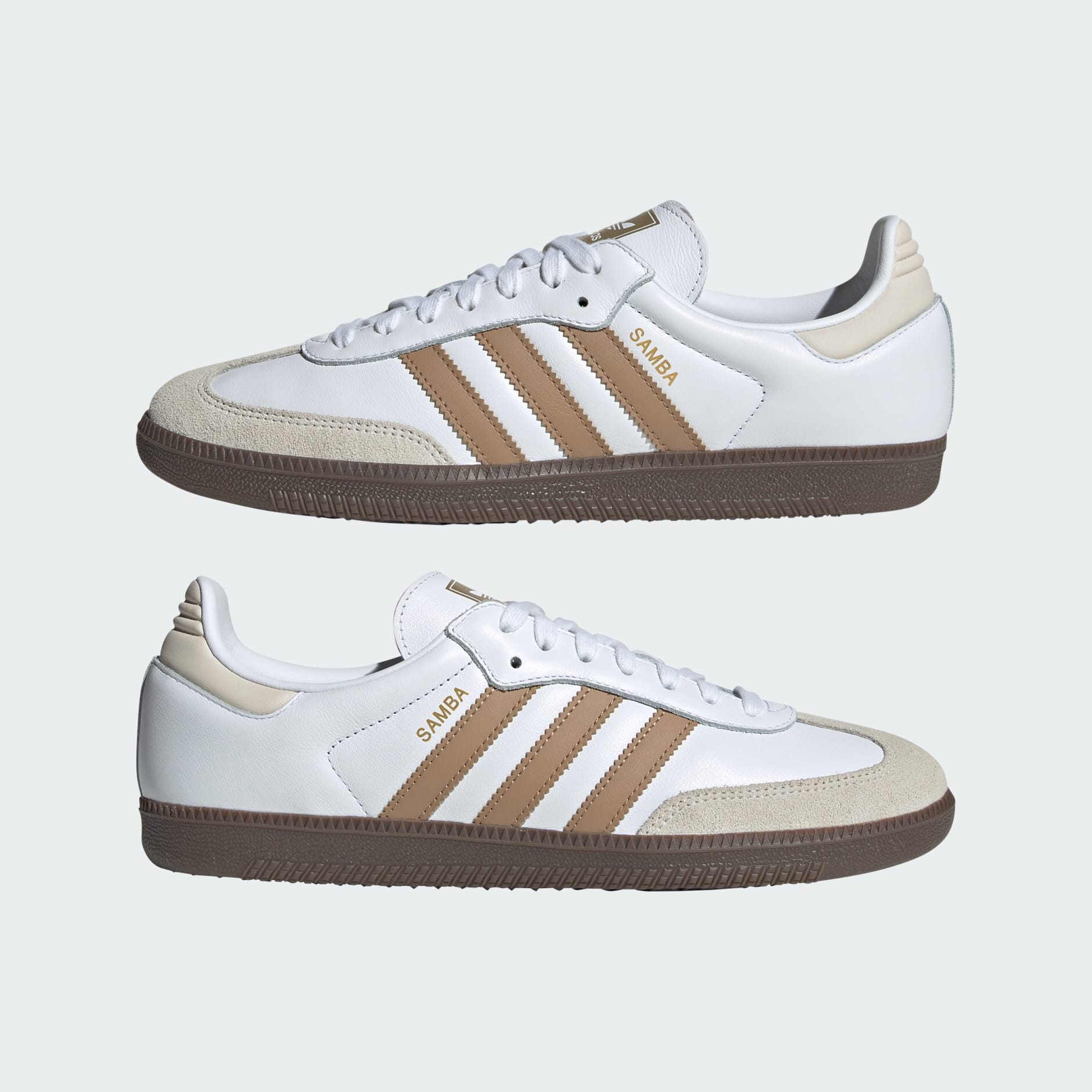 Samba OG Shoes - Cloud White / Cardboard / Gum - view 7
