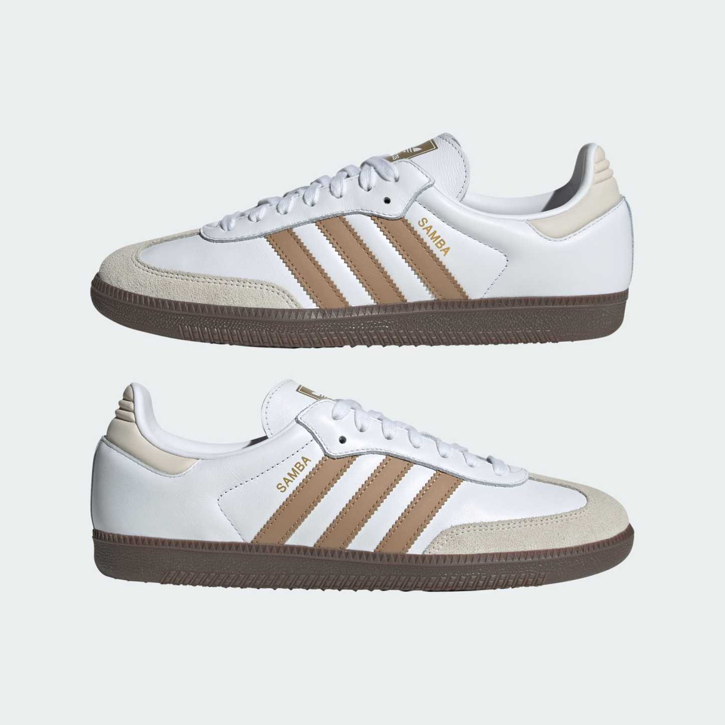 Samba OG Shoes - Cloud White / Cardboard / Gum - view 7