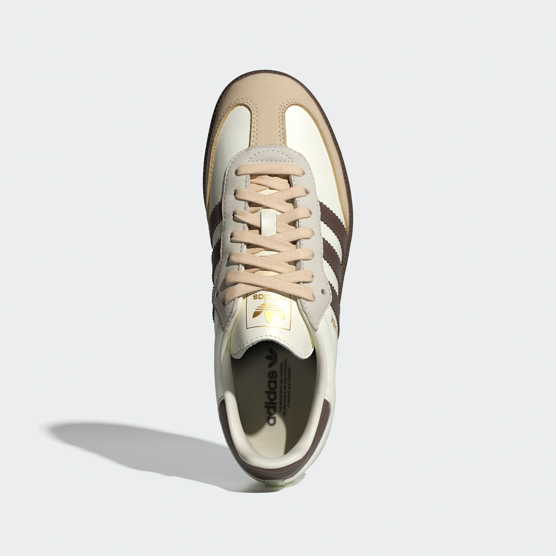 Samba OG Shoes - Off White / Earth Strata / Gum - view 2