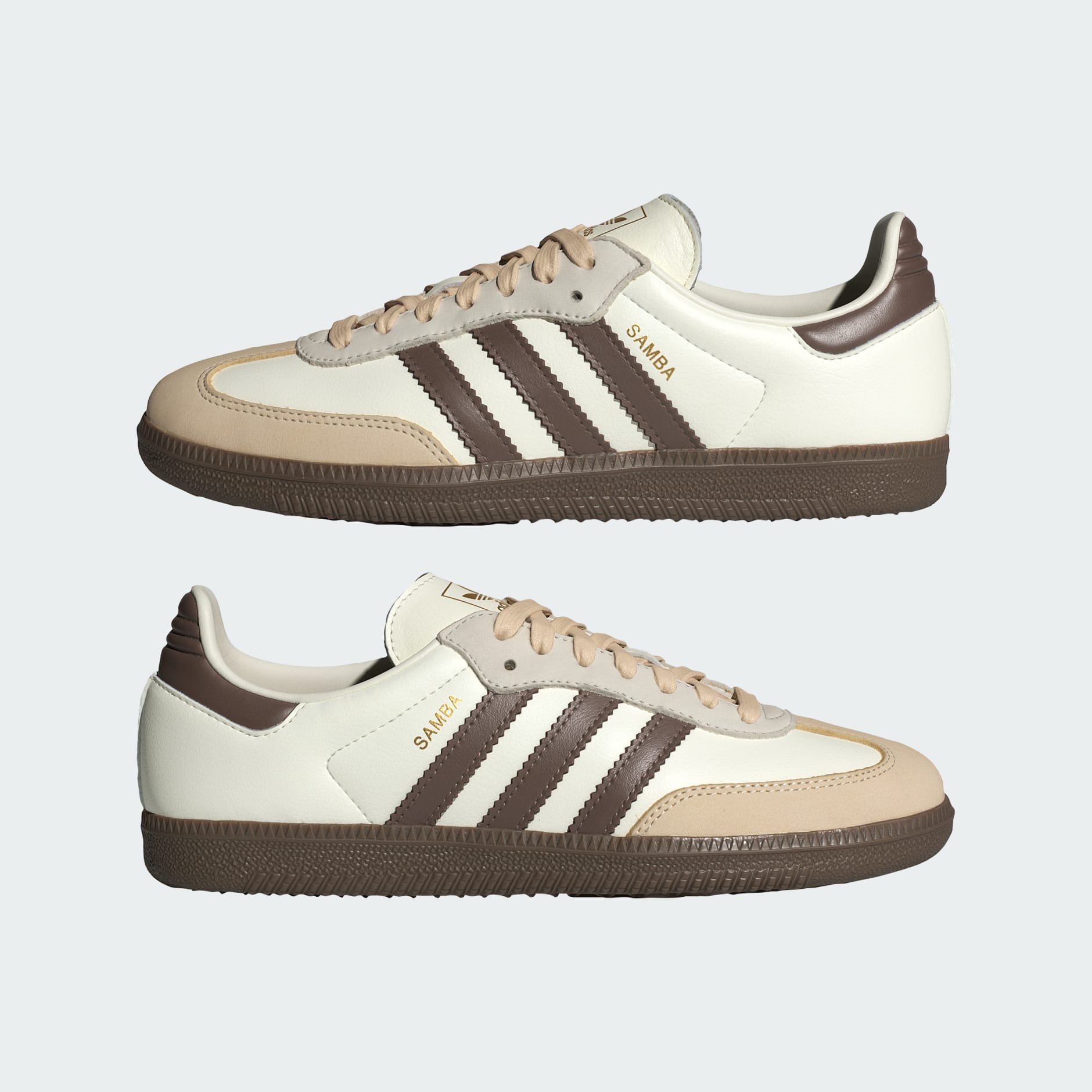 Samba OG Shoes - Off White / Earth Strata / Gum - view 7