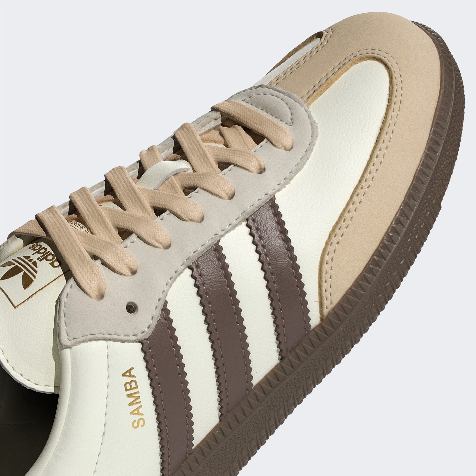 Samba OG Shoes - Off White / Earth Strata / Gum - view 8