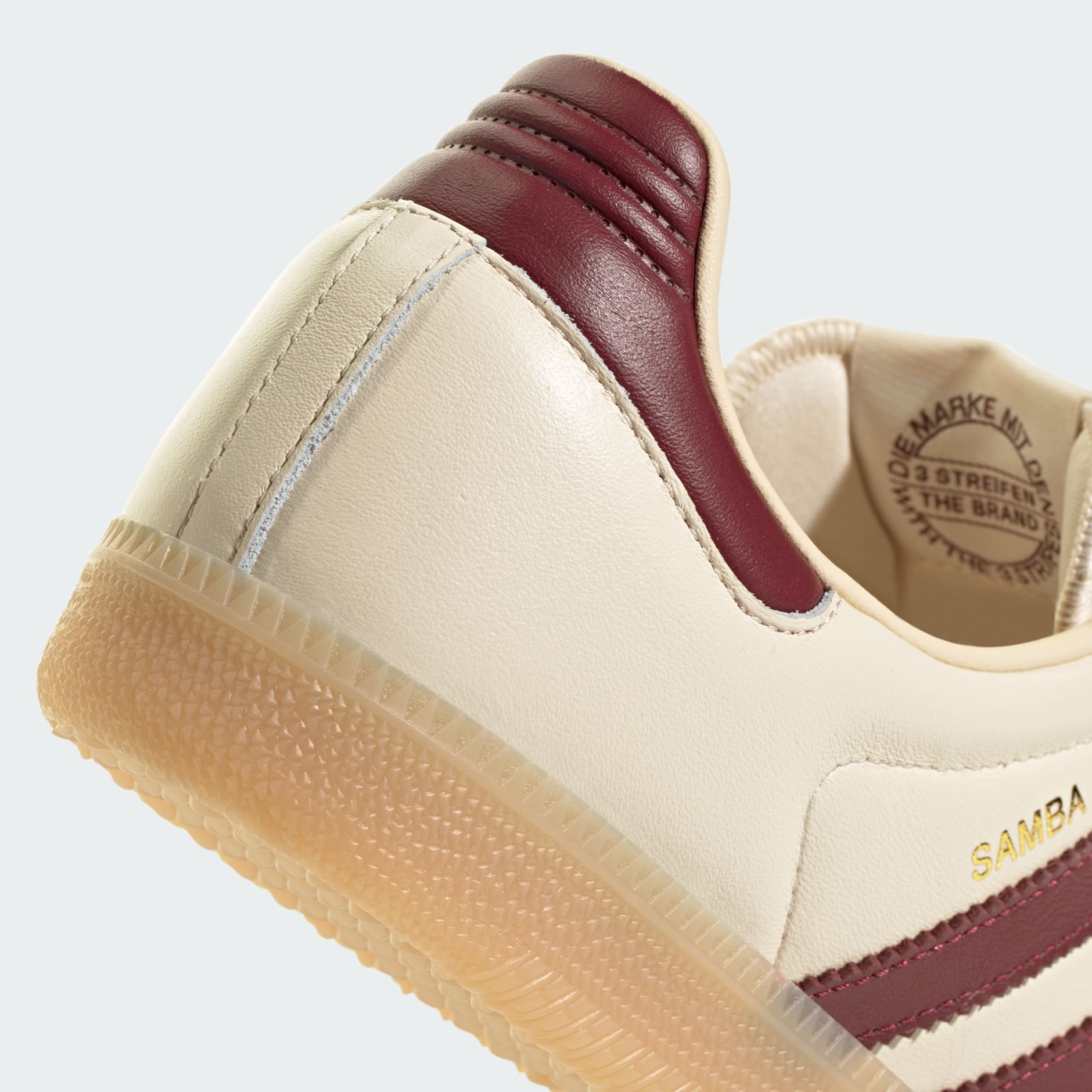 Samba OG Shoes - Wonder White / Shadow Red / Gum - view 8