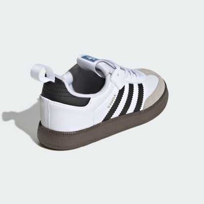 Samba Quickon Kids Shoes - Cloud White / Core Black / Gold Metallic - view 5